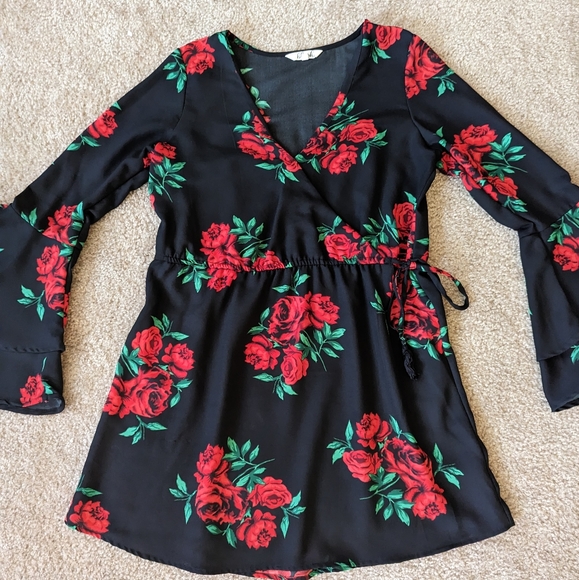Beautiful Rose Print Dress - Picture 7 of 10